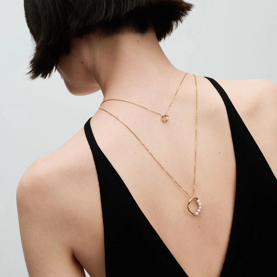 PANDORA Gold Plated metal blend Necklace / 363303C01-45