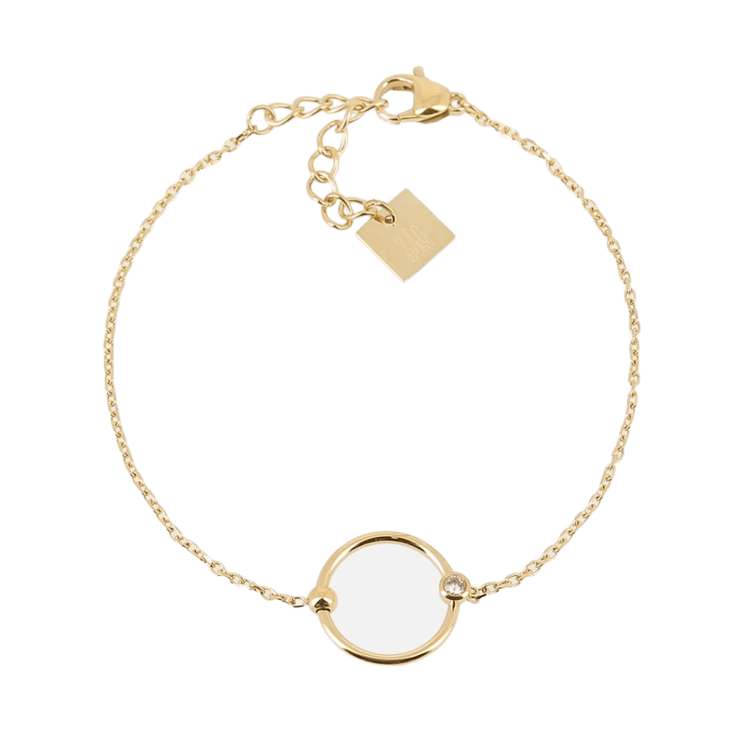 Zag Bijoux Surgical Stainless Steel Bracelet / SBS19668-01WHT