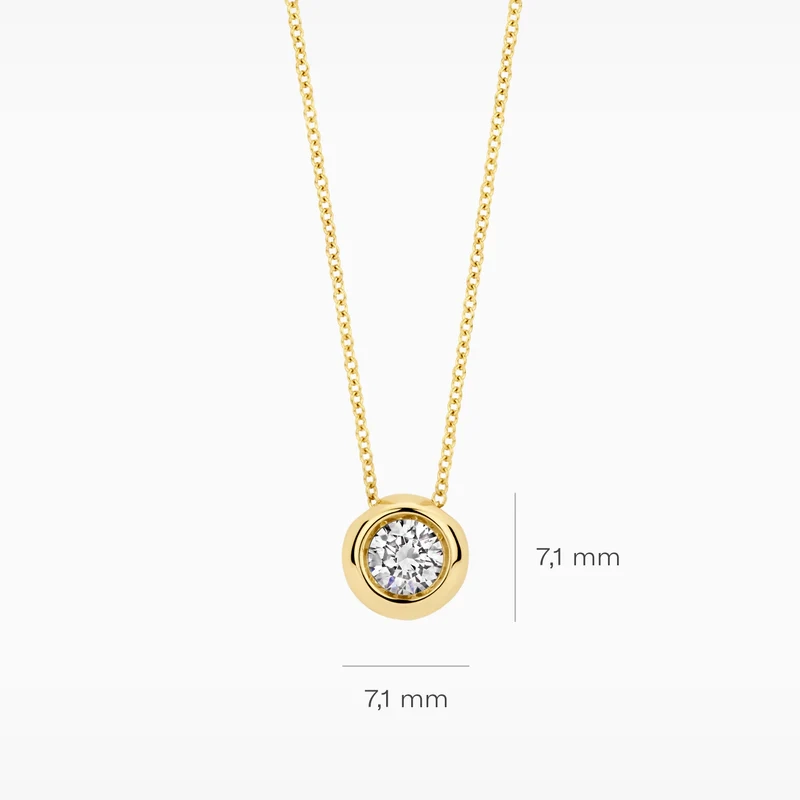Blush Lab-Grown Diamond 14K Gold Necklace / LG3007Y