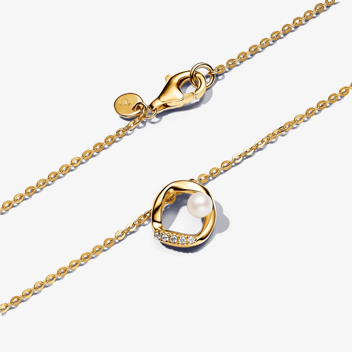 PANDORA Gold Plated metal blend Necklace / 363303C01-45