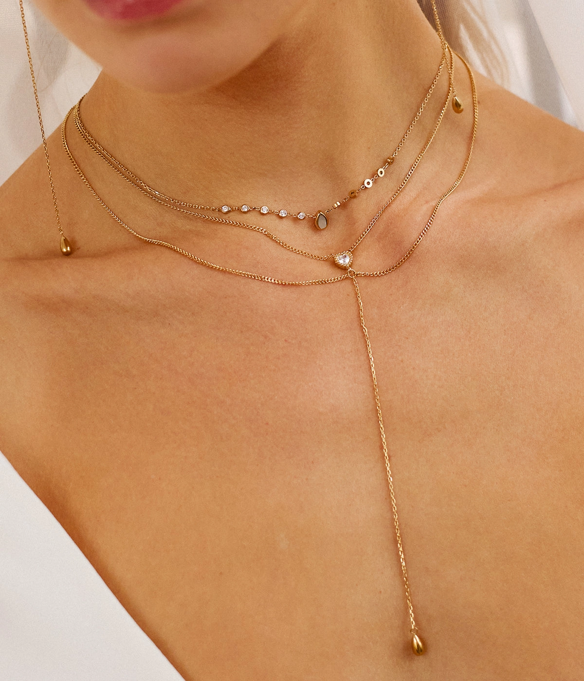 Necklace & Pendant / SNX27645-01WHT