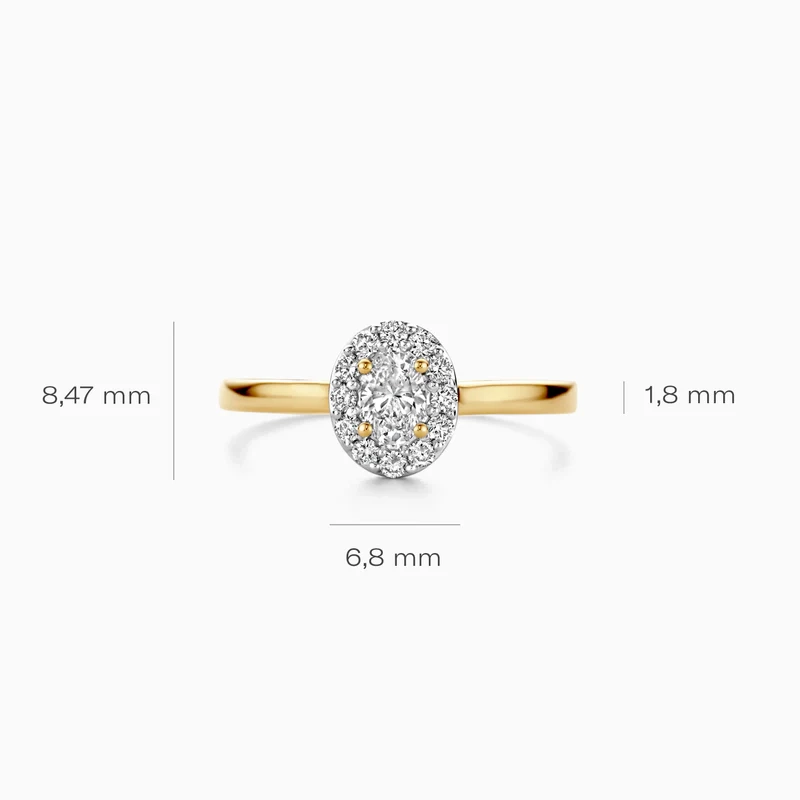 Blush Lab-Grown Diamond 14K Gold Ring / LG1016Y-54