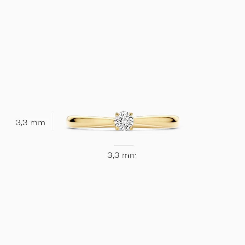 Blush Lab-Grown Diamond 14K Gold Ring / LG1000Y-54