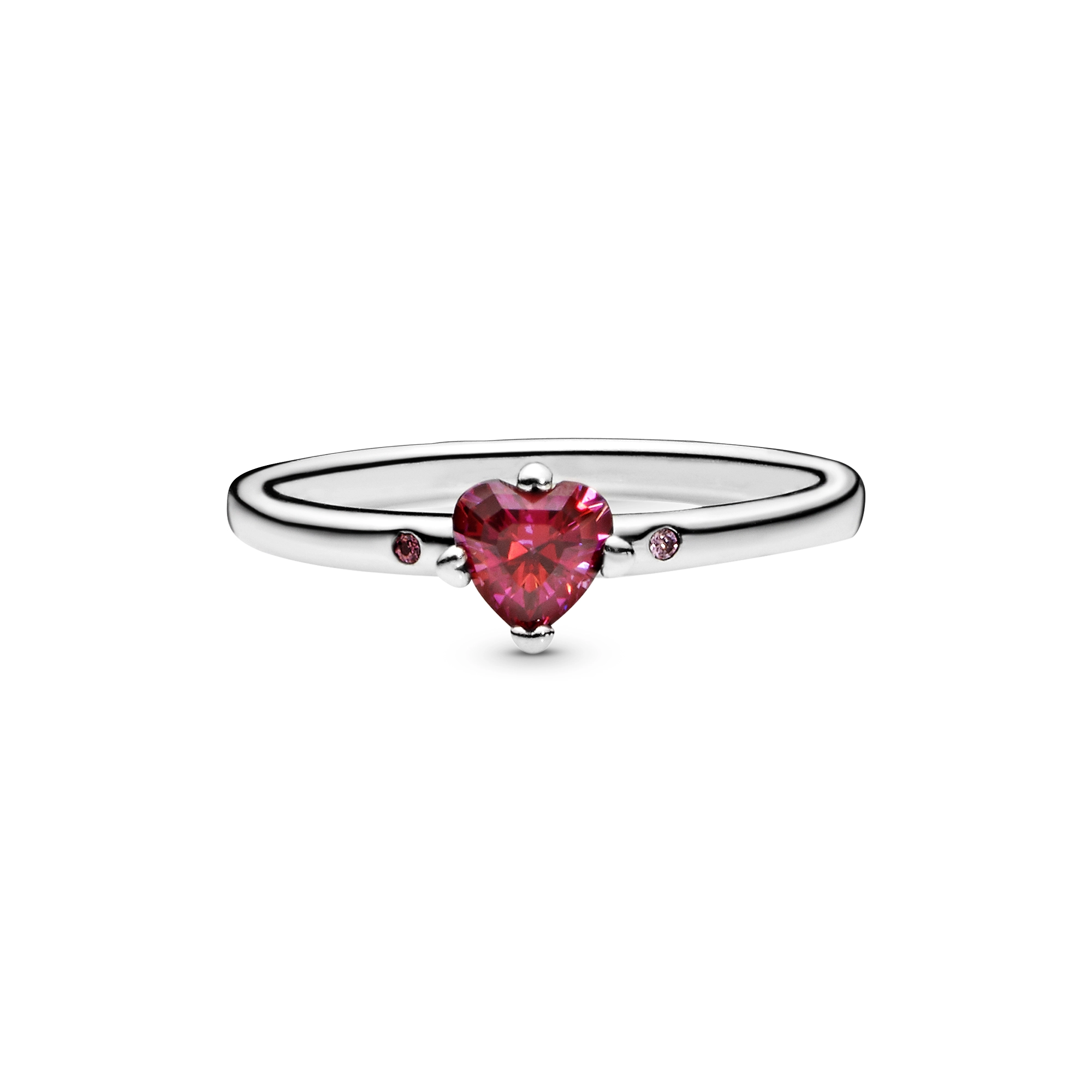 Sparkling Red Heart Ring/196574CZRMX-50