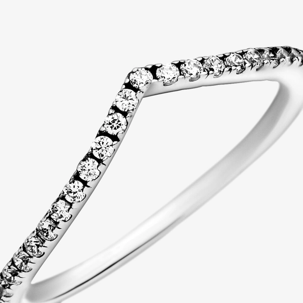 Sparkling Wishbone Ring/196316CZ-52