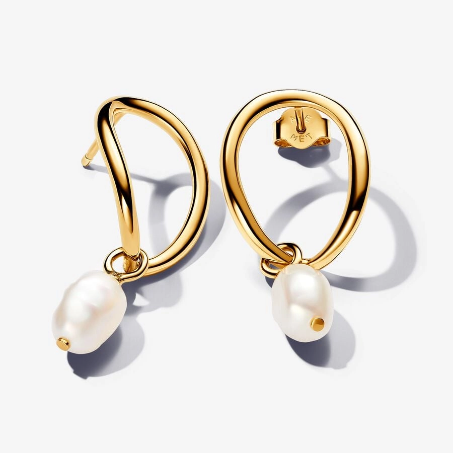 PANDORA Gold Plated metal blend Earring / 263281C01