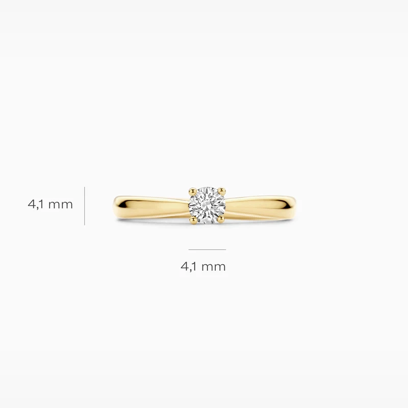 Blush Lab-Grown Diamond 14K Gold Ring / LG1001Y-52