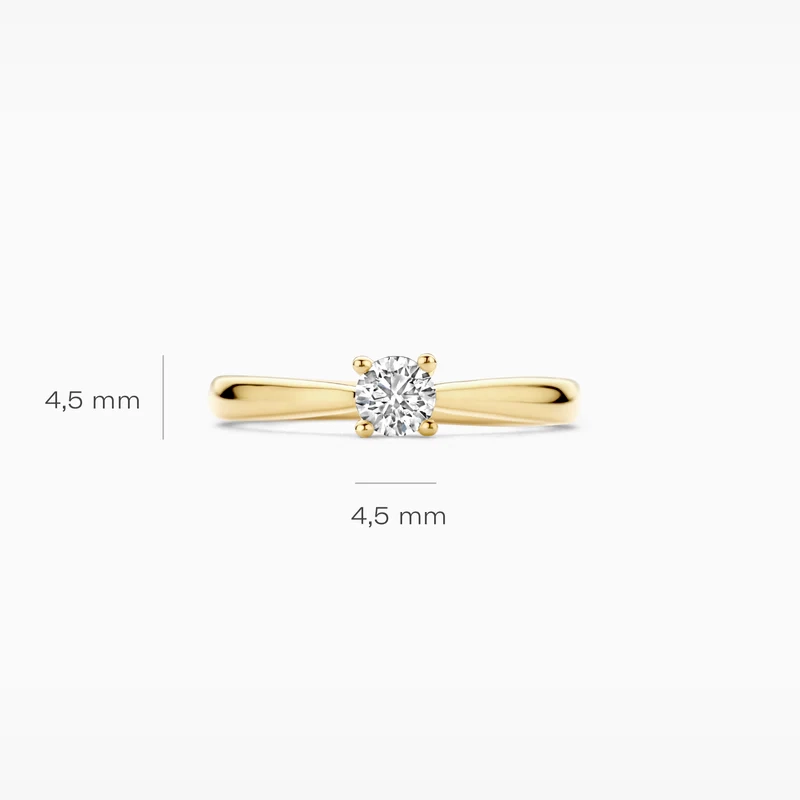 Blush Lab-Grown Diamond 14K Gold Ring / LG1002Y-54