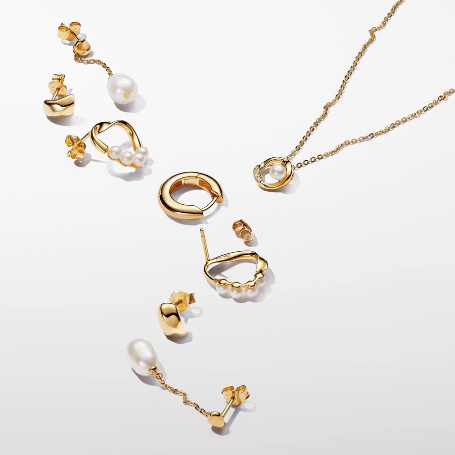 PANDORA Gold Plated metal blend Necklace / 363303C01-45