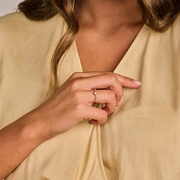 Blush Lab-Grown Diamond 14K Gold Ring / LG1000Y-56