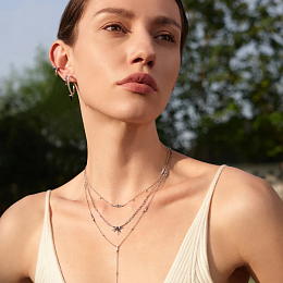 Ania Haie Rhodium plated Necklace / N053-05H