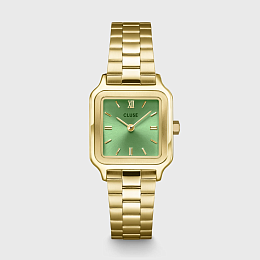 Gracieuse Petite Watch Steel, Light Green, Gold Co