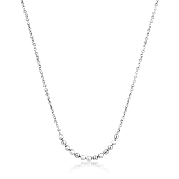 Silver Modern Multiple Balls Necklace/N002-04H