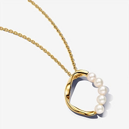 PANDORA Gold Plated metal blend Necklace / 363254C01-60