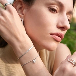 Ania Haie Rhodium plated Bracelet / B054-01H