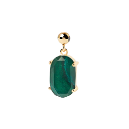 Malachite Transformation Charm8k Gold Plated Silve