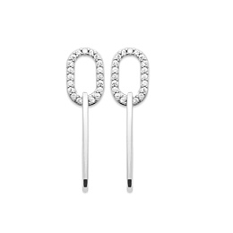 EARRINGSPLATED CZSILVER 925 RHODIUM /1574910