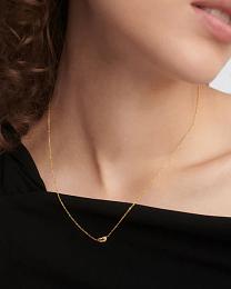 Delta necklace 925 Sterling Silver 18K Gold Platin