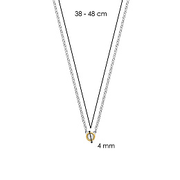 TI SENTO Necklace Gilded /3984MW/42