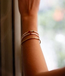 Zag Bijoux 14K Gold Plated Bracelet / SBJ13489-01UNI