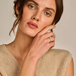 Blush Lab-Grown Diamond 14K Gold Ring / LG1002Y-54