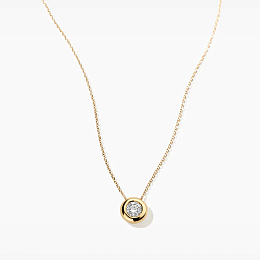 Blush Lab-Grown Diamond 14K Gold Necklace / LG3006Y