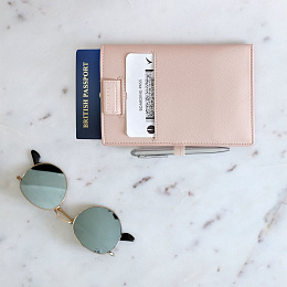 Blush Pink Passport Sleeve 