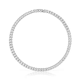 SILVER CHOKER BEARS 7,2MM 43CM