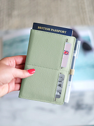 Sage Green Passport Sleeve 