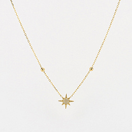 Zag Bijoux Surgical Stainless Steel Necklace / SNS18297-01WHT