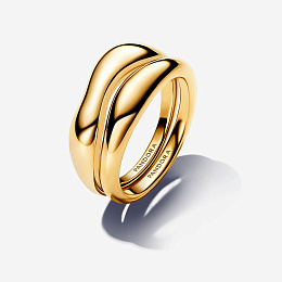 PANDORA Gold Plated metal blend Ring / 163264C00-54