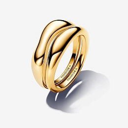 PANDORA Gold Plated metal blend Ring / 163264C00-56