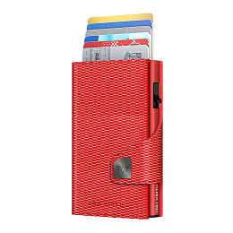 Wallet C&S Coin Pocket Rhombus Coral/Red 
