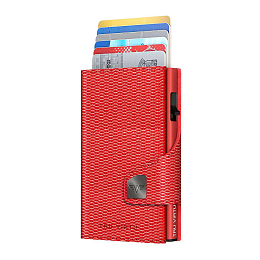 Wallet CLICK & SLIDE Rhombus Coral/Red
