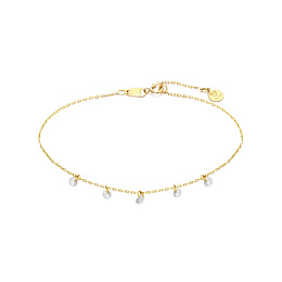 18KT YELLOW GOLD BRACELET TOPAZ