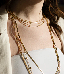 Zag Bijoux Surgical Stainless Steel Necklace / SNX22918-01UNI
