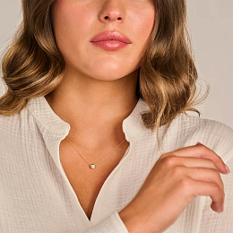 Blush Lab-Grown Diamond 14K Gold Necklace / LG3007Y