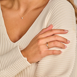 Blush Lab-Grown Diamond 14K Gold Ring / LG1001Y-52