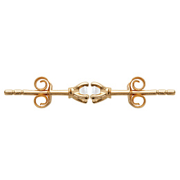 EARRINGS 18 KT GOLD PLATED CZ /25055103