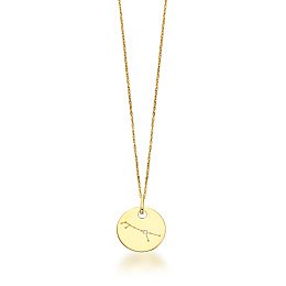 18KT Y.GOLD NECKLACE 0.005 C - PISCIS