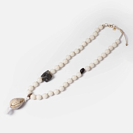 Zag Bijoux Ceramic Necklace / SNL23222-01WHT