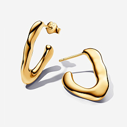 PANDORA Gold Plated metal blend Earring / 263290C00