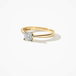 Blush Lab-Grown Diamond 14K Gold Ring / LG1001Y-52