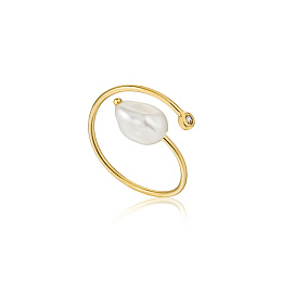 PEARL TWIST RING /R019-01G