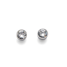 Earring Soon rhod. crystal